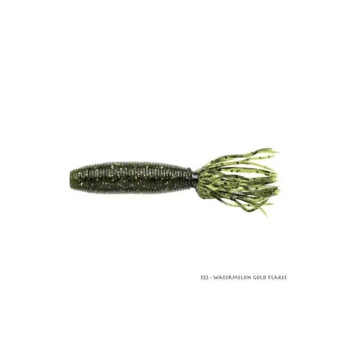 Gary Yamamoto Fat Ika 10cm 323 Watermelon Gold Flakes