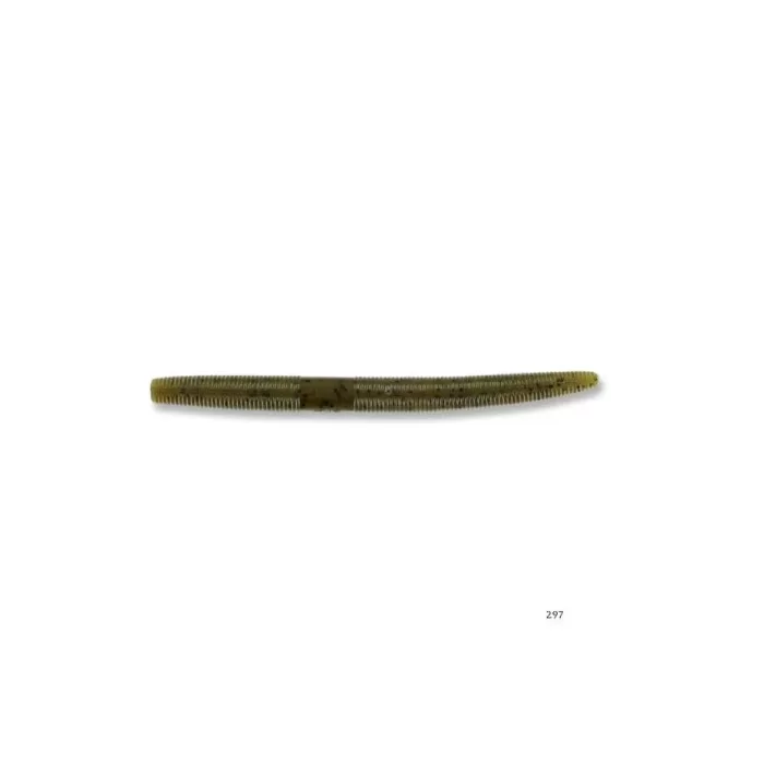 Gary Yamamoto Senko 5' 297 - Green Pumpkin Black Flakes