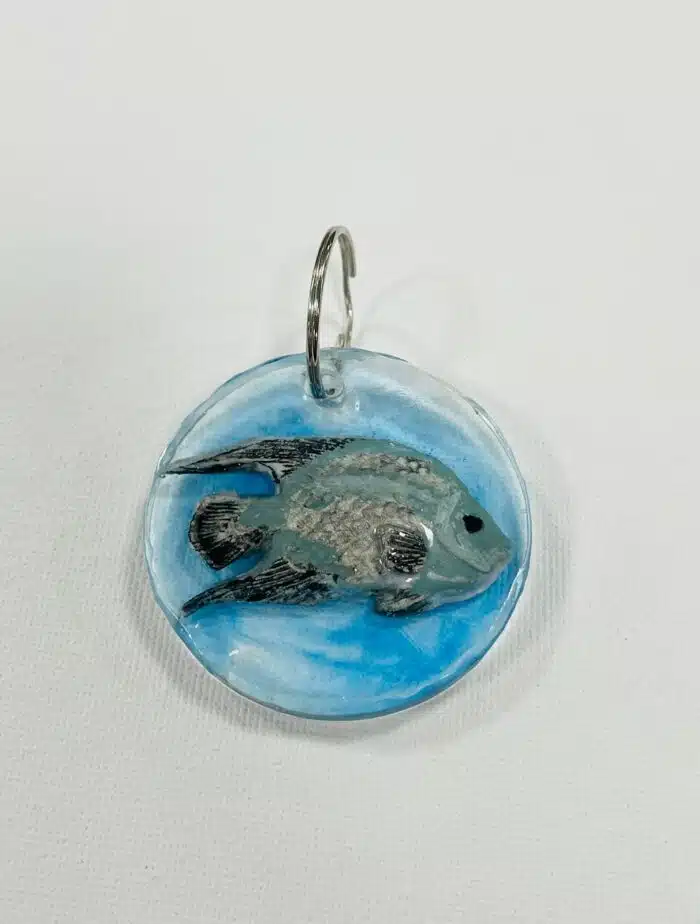 Porte-clés poisson bleu