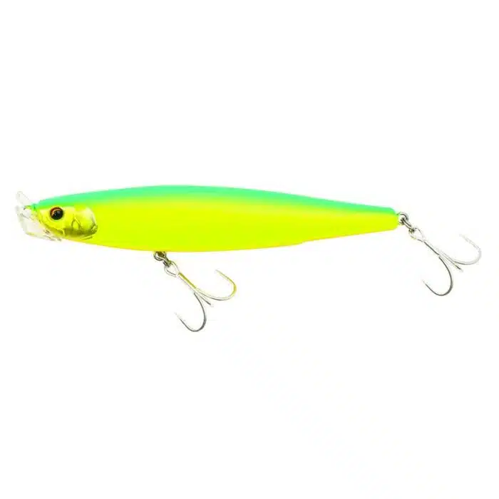 Leurre De Surface Trefle Creation Divola 114 F - 11.4Cm Super Mat Chartreuse