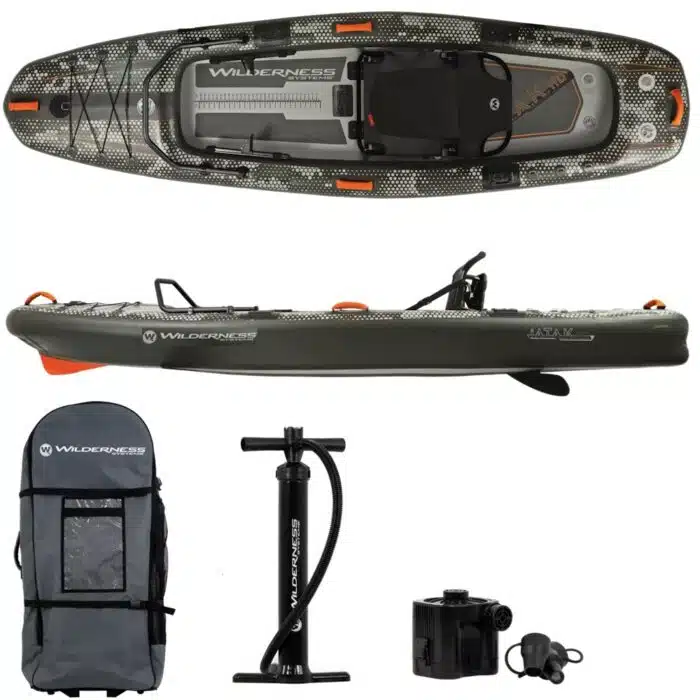 Kayak gonflable de pêche dropstitch Wilderness iAtak 110